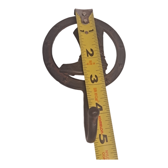 Boot Wall Hook Decorative Cowboy Metal Hanger - Picture 3 of 10